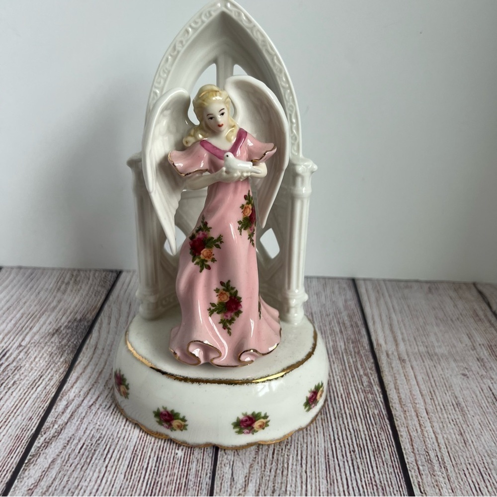 Royal Albert Musical Angel with Dove Figurine